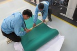 【广西】酒店消防控制室地面试铺创选宝3mm绿色防静电地垫