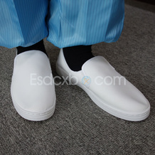 白色防静电皮革鞋